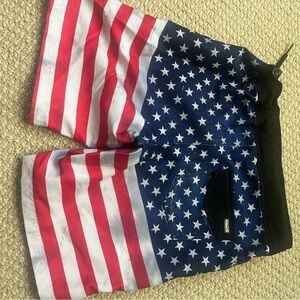 American Flag Swim Shorts